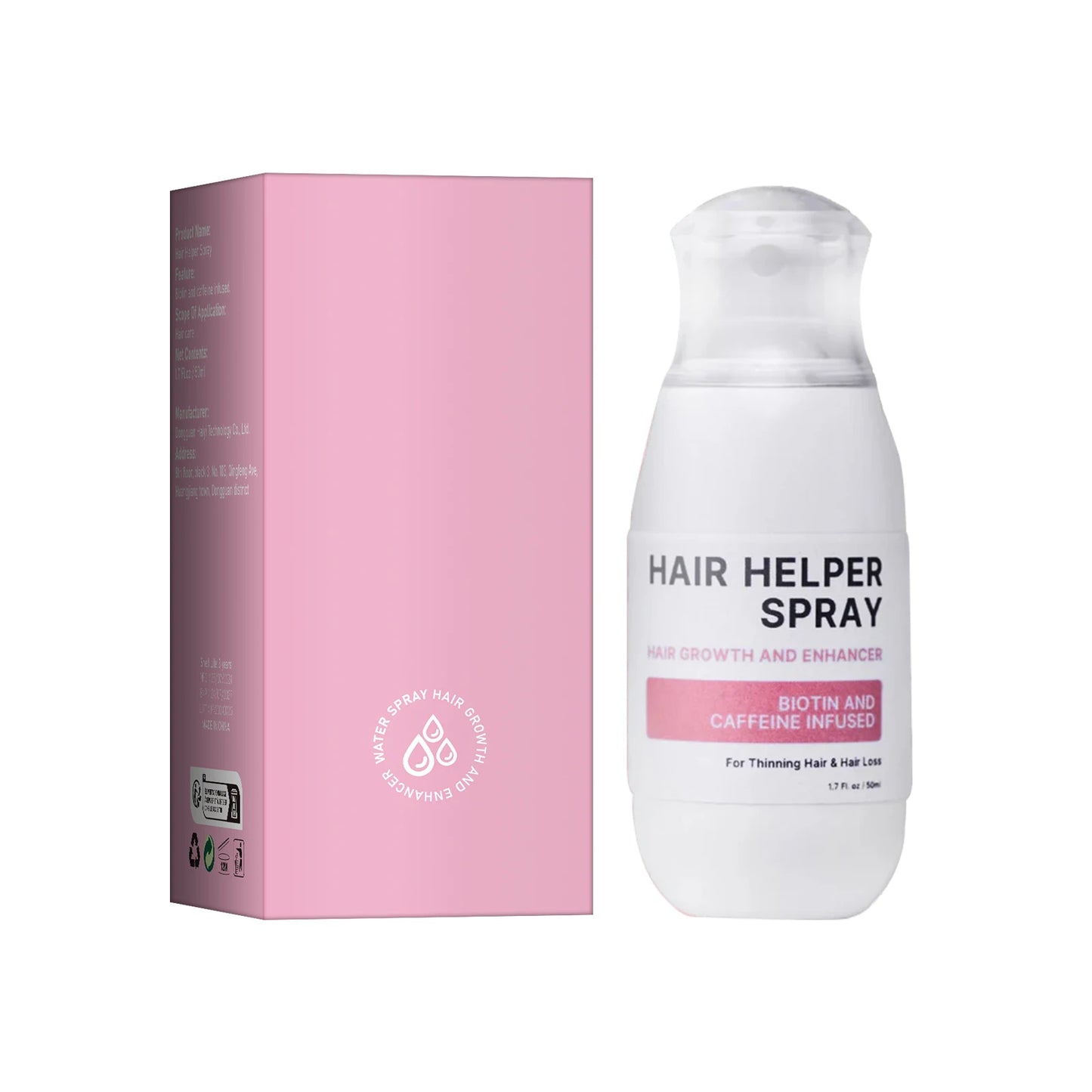 Hair Spray Rice Water Strong Hair Follicle Root Thick Loss Prevention Nourishing Soften Hair Helper Care Spray for Thinning Hair