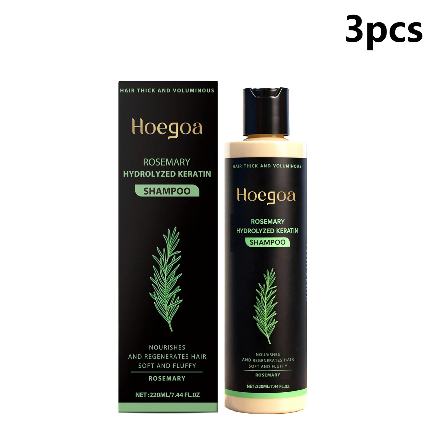 Rosemary Hydrolyzed Keratin Shampoo Strengthening Hair Cleaning Lightweight Hair Loss Treatment Hair Regrowth Shampoo