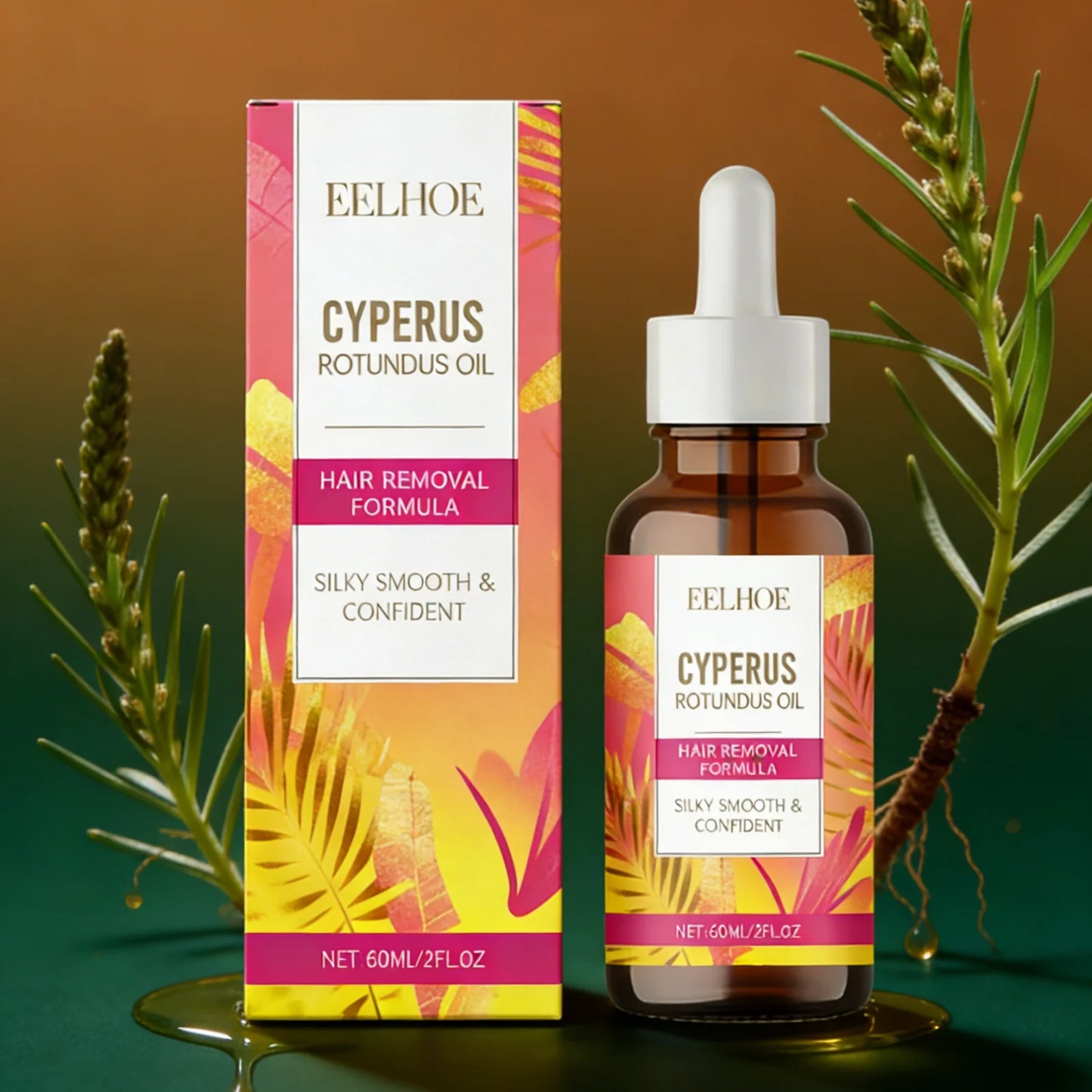 Cyperus Rotundus Oil for Hair Removal after Care Soft Smooth Skin Barrier Repair Moisturizing Hair Growth Inhibiting Oil