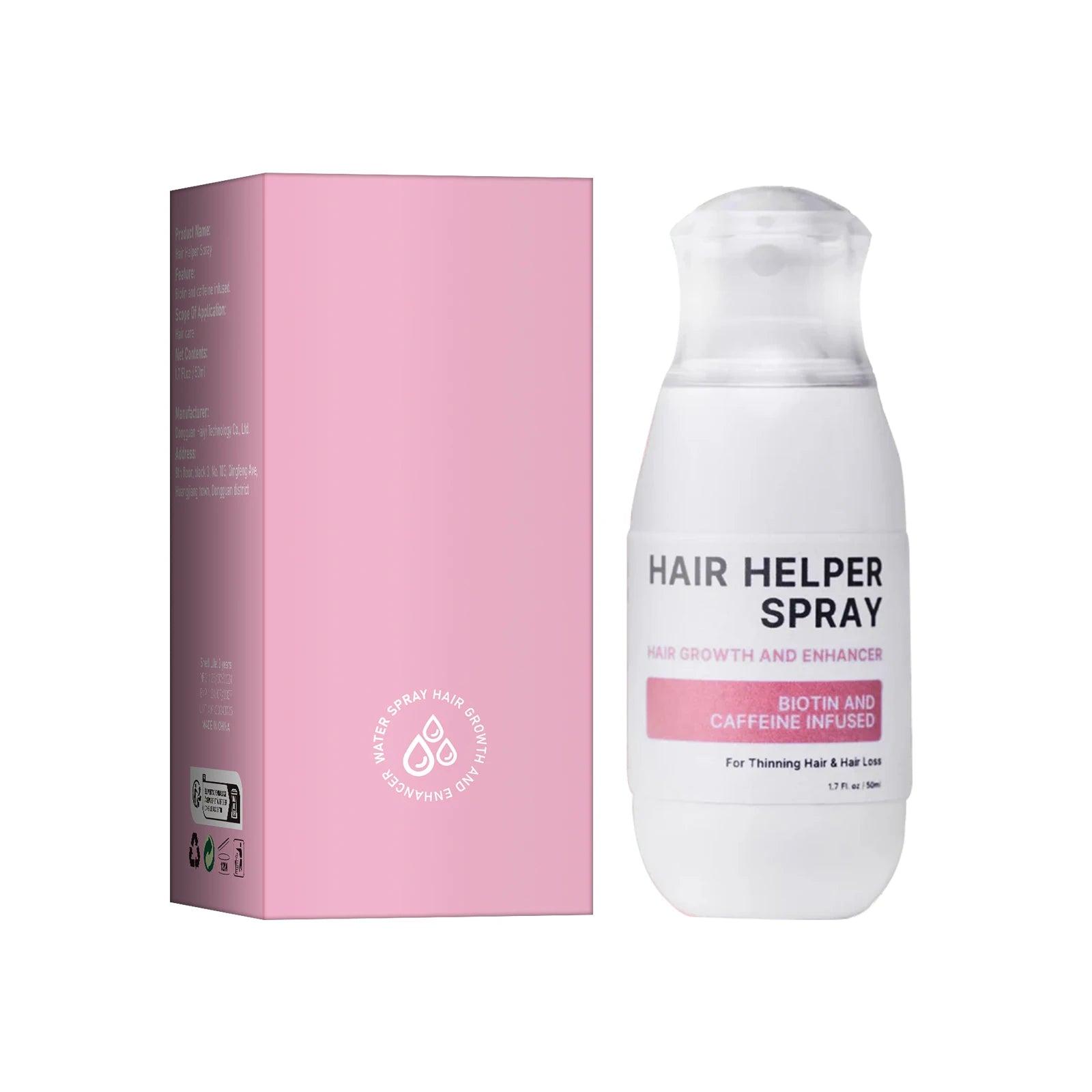 Hair Spray Rice Water Strong Hair Follicle Root Thick Loss Prevention Nourishing Soften Hair Helper Care Spray for Thinning Hair