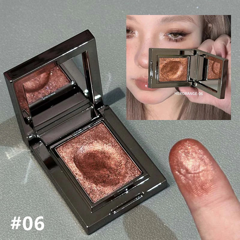 Chameleon Dark Green Eyeshadow Palette Fine Easy-To-Apply Sparkling Pearlescent Mashed Potato Eye Shadow Brightening Makeup