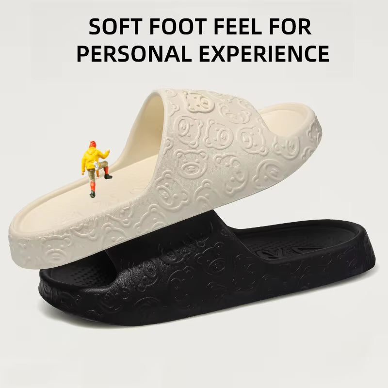 Summer Home Use EVA Slippers for Women Cute Cartoon Design Indoor Comfortable Slip-On Shoes