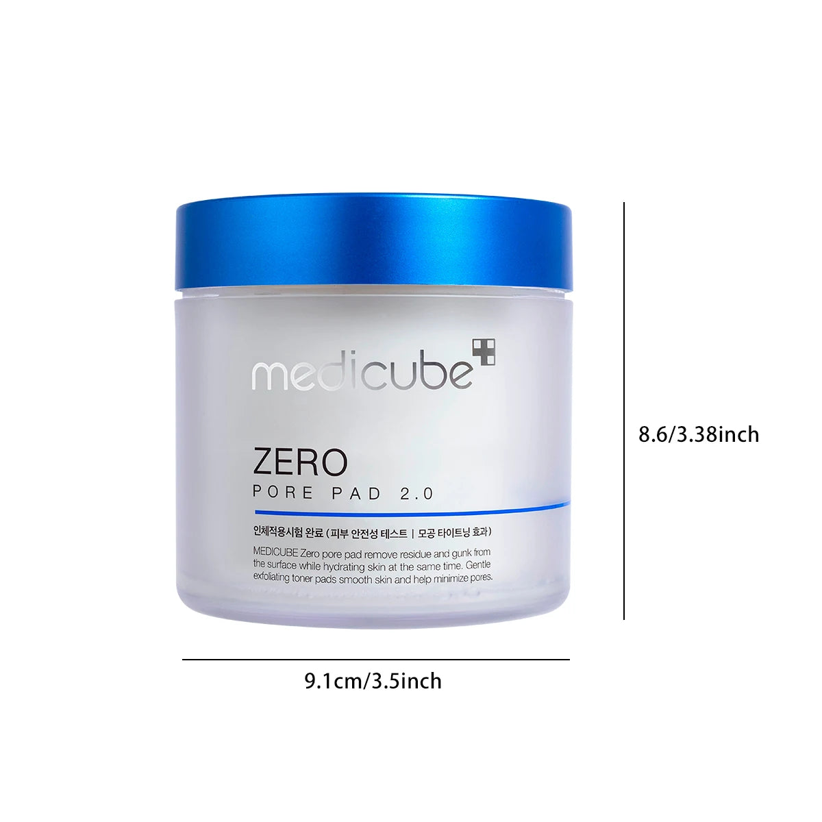 ZERO PORE PAD 2.0,Pre-Soaked Dual-Texture Cotton,Moisturizing & Calming Formula,Korean Skincare,K-Beauty,Korean Makeup