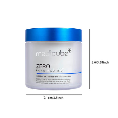 ZERO PORE PAD 2.0,Pre-Soaked Dual-Texture Cotton,Moisturizing & Calming Formula,Korean Skincare,K-Beauty,Korean Makeup