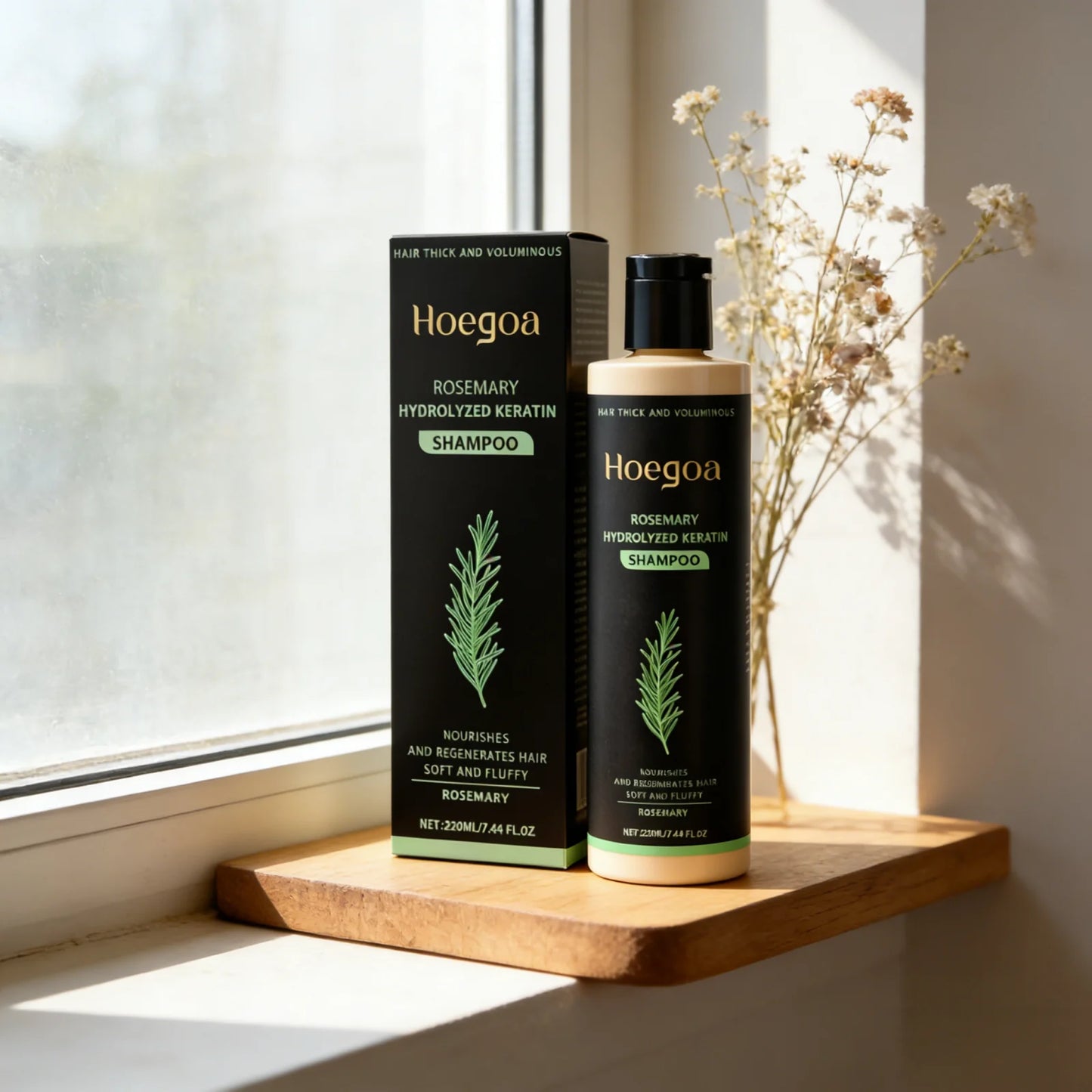 Rosemary Hydrolyzed Keratin Shampoo Strengthening Hair Cleaning Lightweight Hair Loss Treatment Hair Regrowth Shampoo