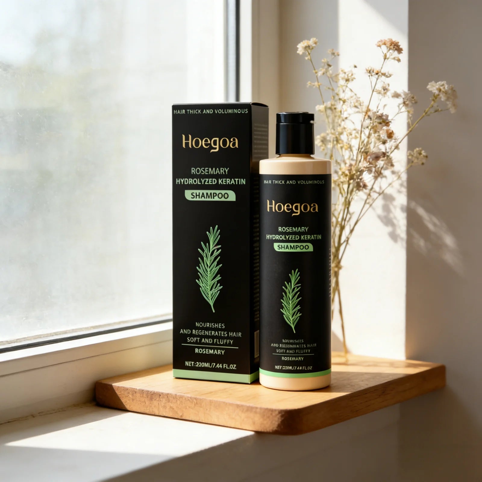Rosemary Hydrolyzed Keratin Shampoo Strengthening Hair Cleaning Lightweight Hair Loss Treatment Hair Regrowth Shampoo