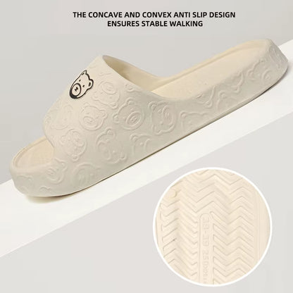 Summer Home Use EVA Slippers for Women Cute Cartoon Design Indoor Comfortable Slip-On Shoes