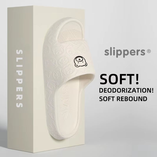 Summer Home Use EVA Slippers for Women Cute Cartoon Design Indoor Comfortable Slip-On Shoes