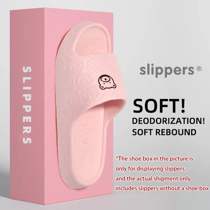 Summer Home Use EVA Slippers for Women Cute Cartoon Design Indoor Comfortable Slip-On Shoes