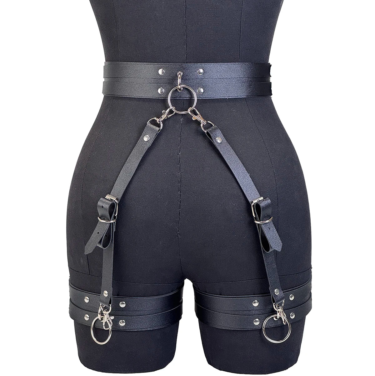 Sexy Leg Garter Belt PU Leather Harness Women Gothic Lingerie Bondage Belt Stocking Suspenders Leg Thigh Harness Belt