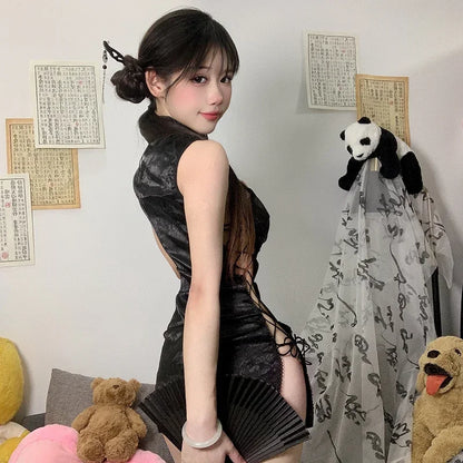 Cheongsam Dress Female Sexy Underwear Cheongsam Uniform Anime Nightclub