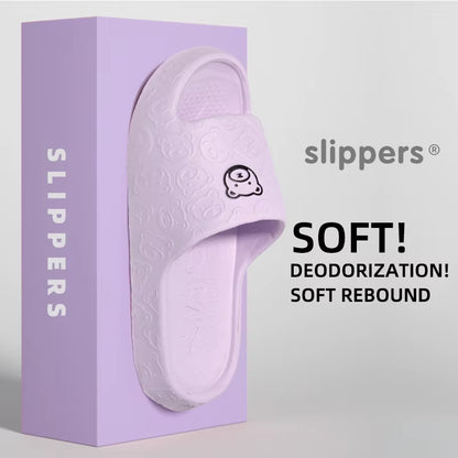 Summer Home Use EVA Slippers for Women Cute Cartoon Design Indoor Comfortable Slip-On Shoes