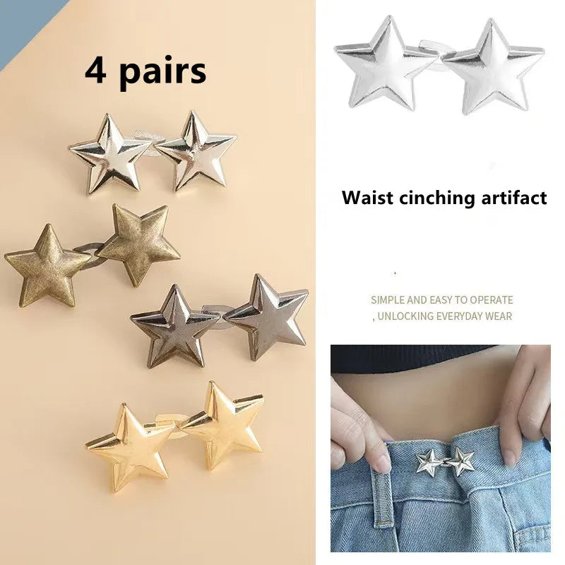 Lazy Person Adjustable Seamless Invisible Waist Buckle Jeans Waist Tightening Tool