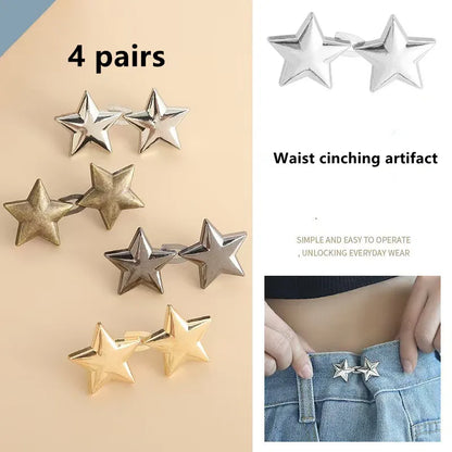 Lazy Person Adjustable Seamless Invisible Waist Buckle Jeans Waist Tightening Tool