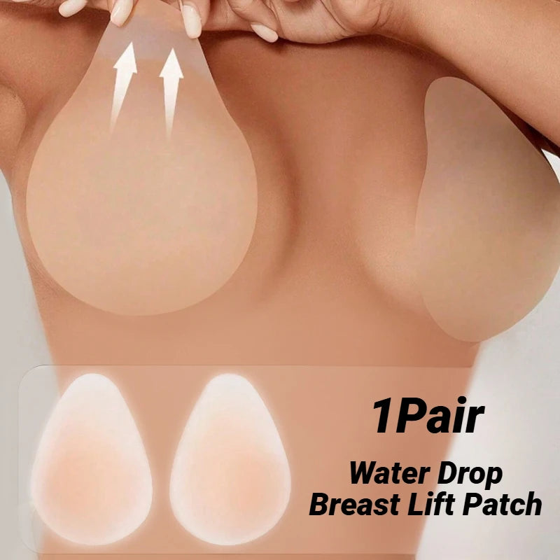 Invisible Self-Adhesive Nipple Covers Anti-Friction Washable Perfect for Summer Swimwear Beach Pool & Daily Wear Drop-Shaped