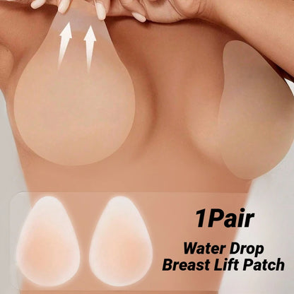 Invisible Self-Adhesive Nipple Covers Anti-Friction Washable Perfect for Summer Swimwear Beach Pool & Daily Wear Drop-Shaped