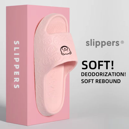 Summer Home Use EVA Slippers for Women Cute Cartoon Design Indoor Comfortable Slip-On Shoes