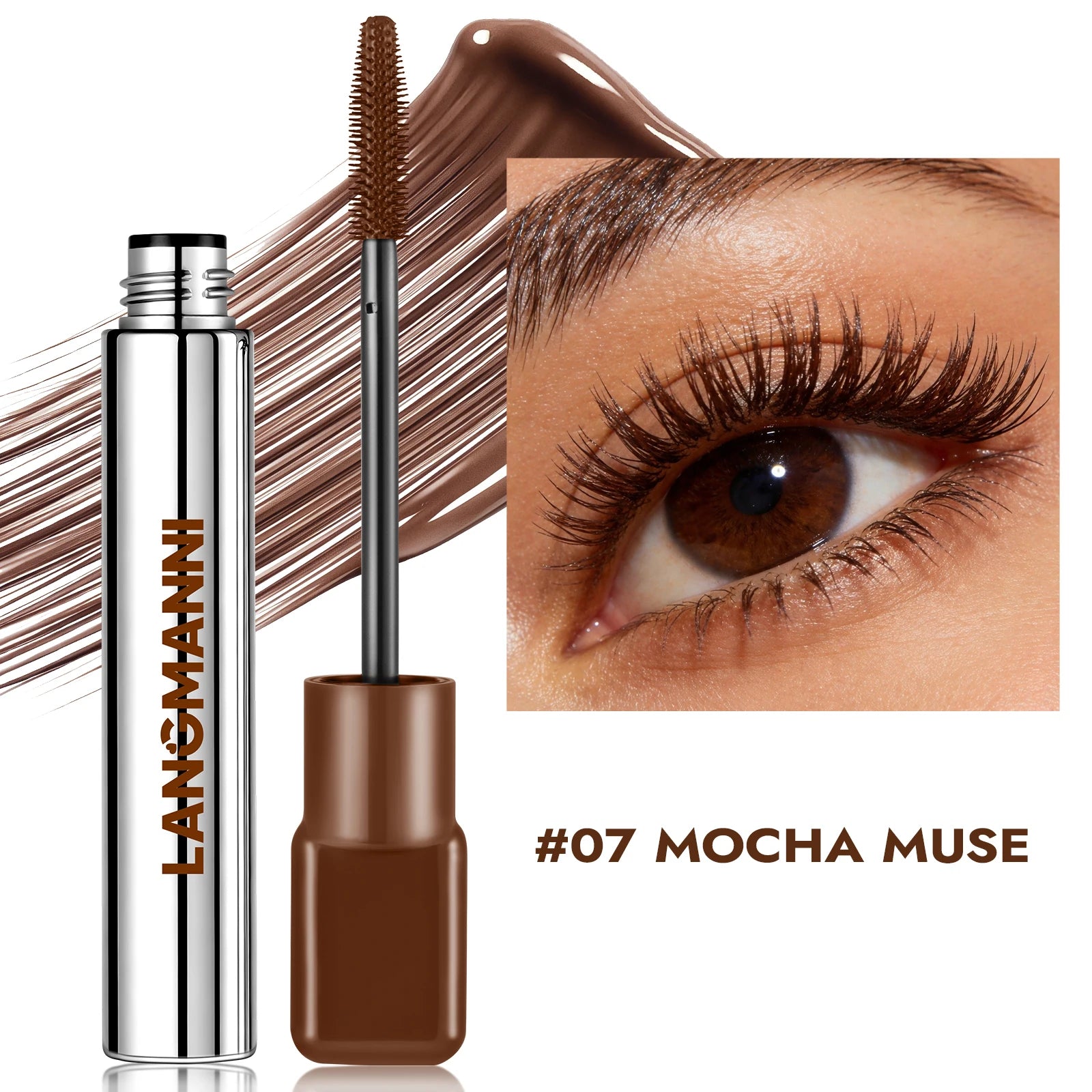 Silk Fiber Matte Blue Mascara Colorful Big Brush Lengthen Eyelashes Waterproof Lasting Fast Dry Greenpink Curling Mascara Makeup