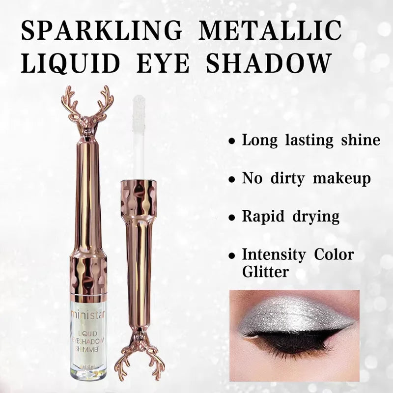Liquid Eyeshadow High Pigment Waterproof Lasting Not Easy to Fade Pearl Glitter Portable Delicate Women'S Eye Makeup Halloween