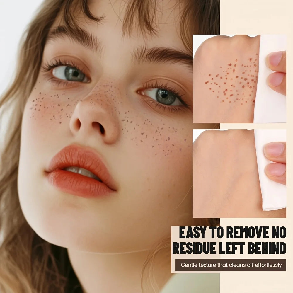 Freckle Stamp Makeup Pen Waterproof, Natural Look Dot Freckles, Long Lasting, Sweatproof, Beginner Friendly