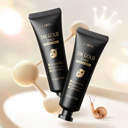 LAIKOU 24K Gold Sakura Peeling Face Mask anti Wrinkle Whitening Blackhead Removal Facial Tear off Mask Skin Care Products