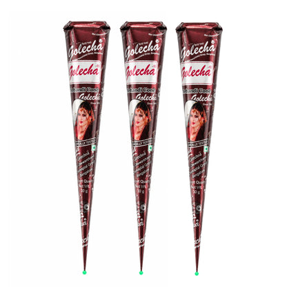 GOLECHA Brown Henna Freckle Tattoo Paste 30G Natural Body Paint Cone for Faux Freckles Temporary Tattoo Skin Tint Mehndi Art