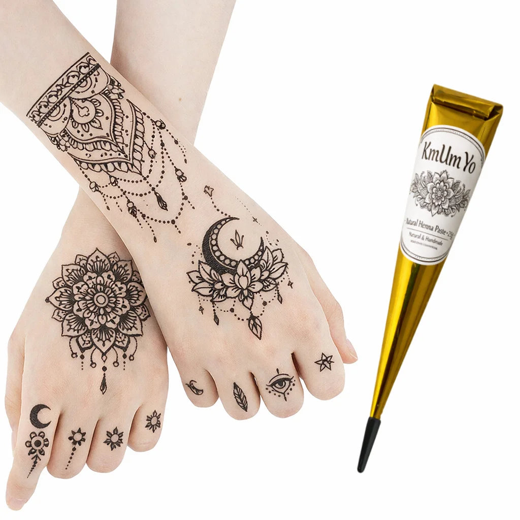 1/3Pcs Henna, Brown, Black, Red, Henna, Temporary Henna ,Semi-Permanent Henna Henna Art