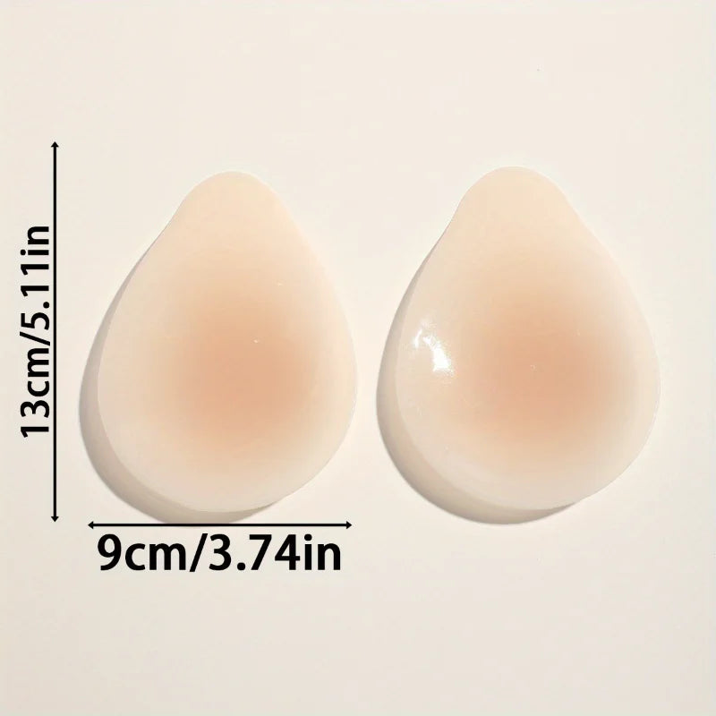 Invisible Self-Adhesive Nipple Covers Anti-Friction Washable Perfect for Summer Swimwear Beach Pool & Daily Wear Drop-Shaped