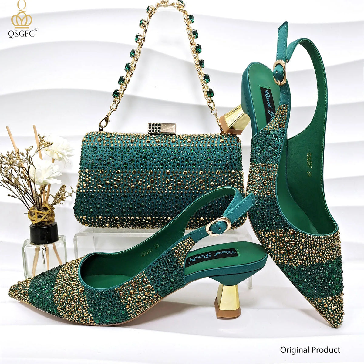 Monaco Heels + Evening Bag Set