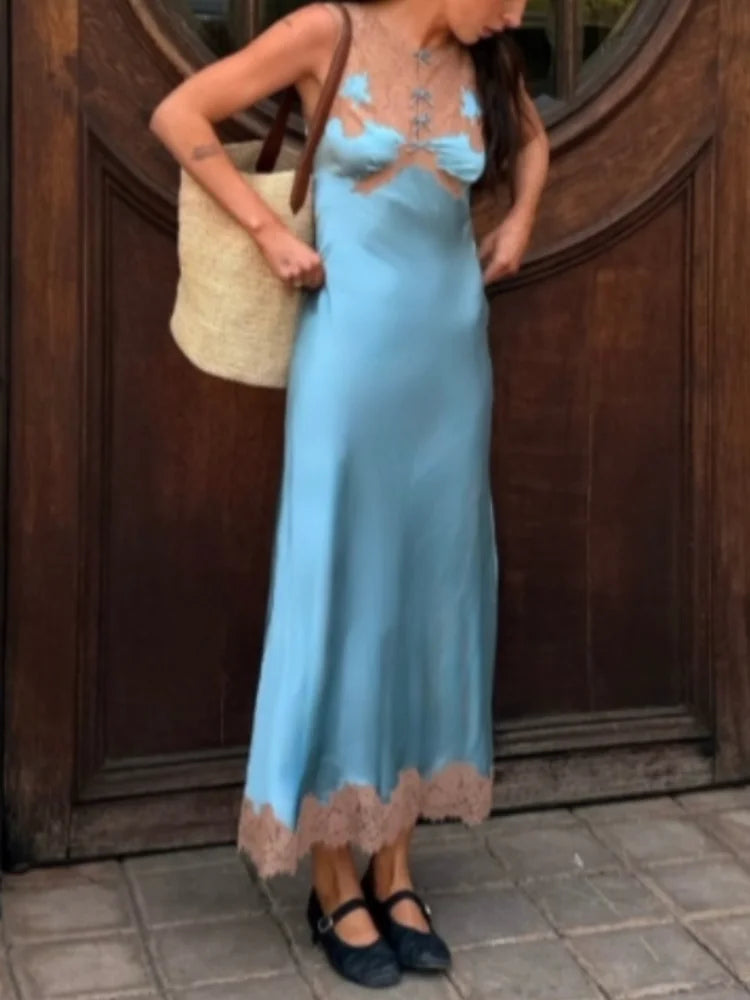 Alessia Satin Maxi Dress