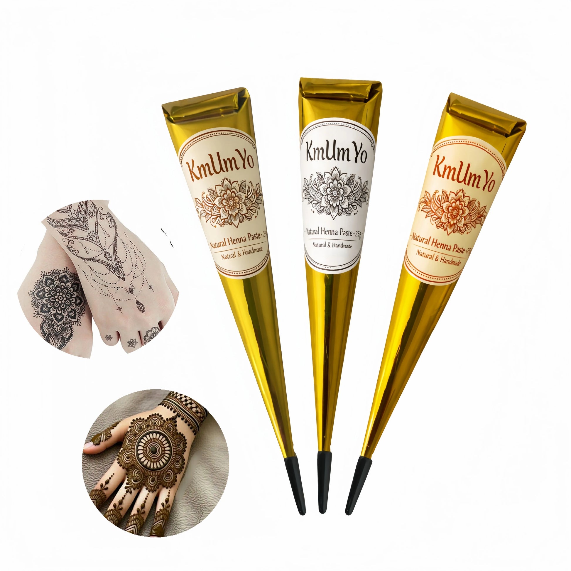 1/3Pcs Henna, Brown, Black, Red, Henna, Temporary Henna ,Semi-Permanent Henna Henna Art