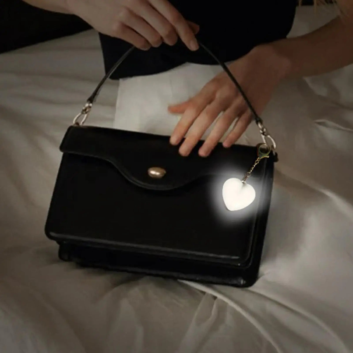 Heart-Shaped LED Purse Light