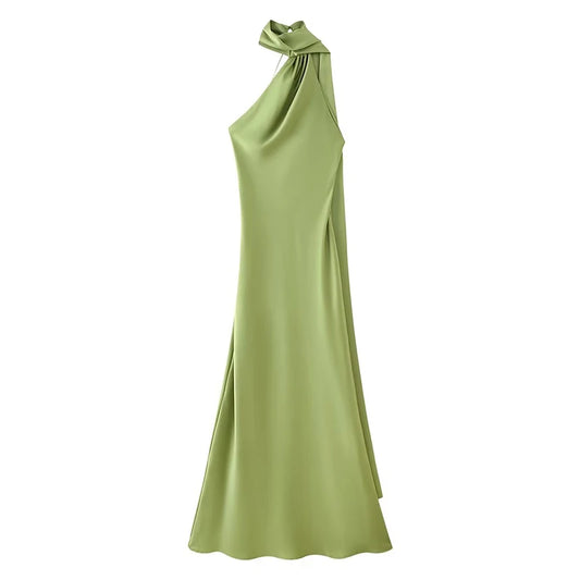 Valentina Satin Maxi Dress