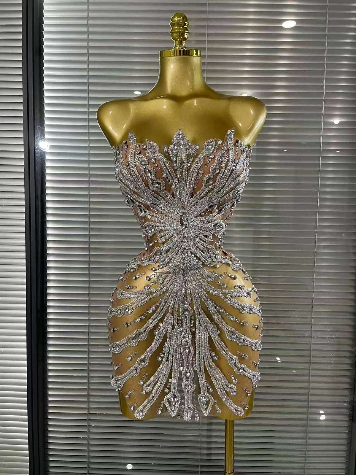 Seraphine Crystal Mini Dress