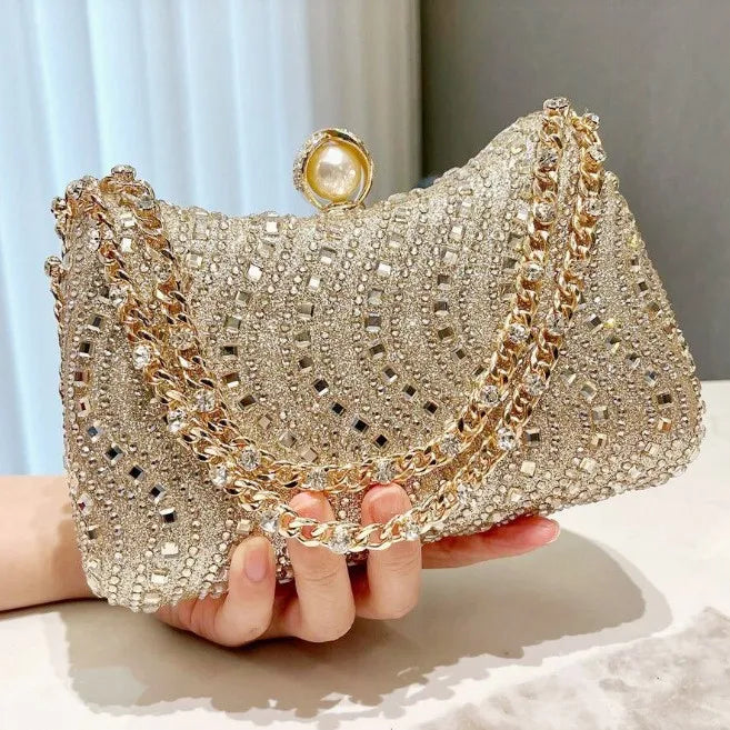 Noire Crystal Evening Bag