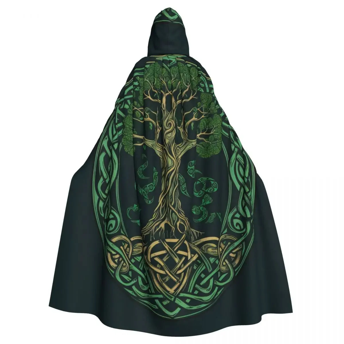 Emerald Enchantress Hooded Costume Cloak