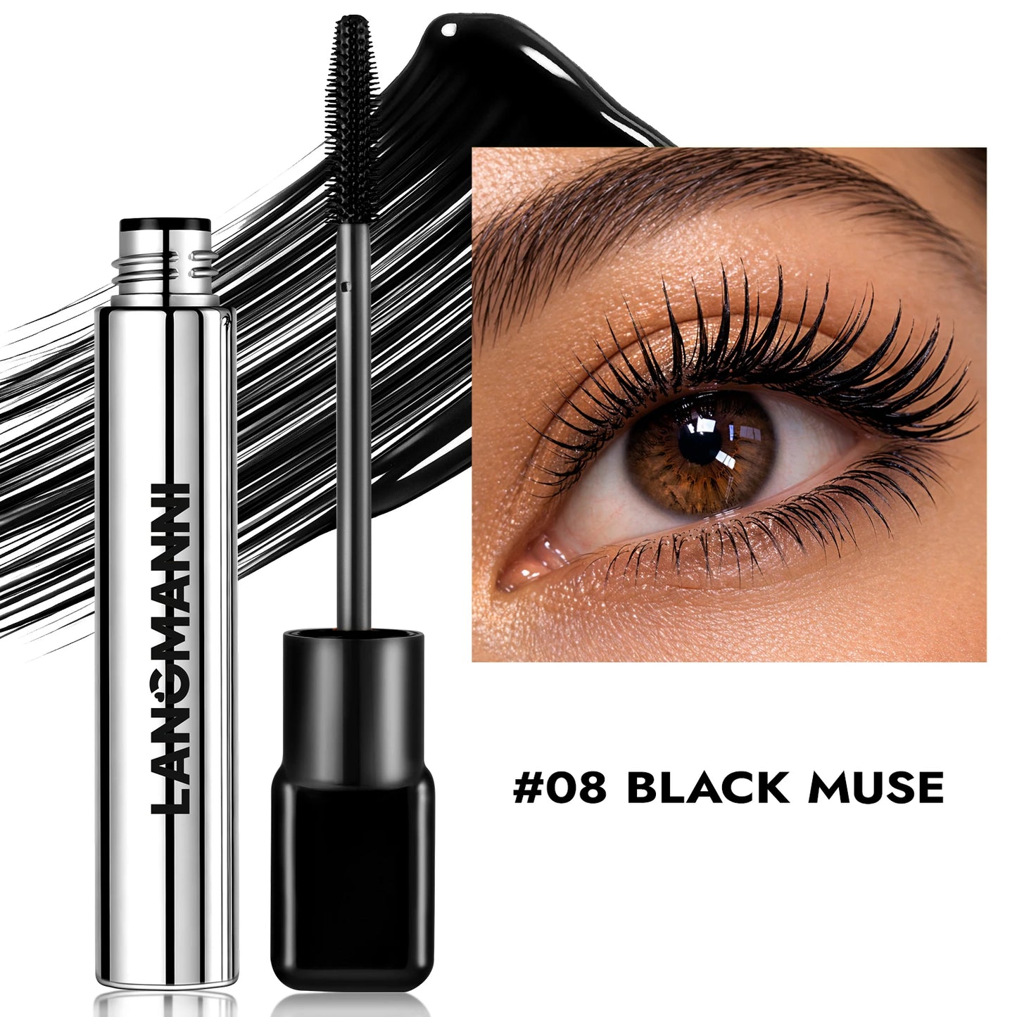Silk Fiber Matte Blue Mascara Colorful Big Brush Lengthen Eyelashes Waterproof Lasting Fast Dry Greenpink Curling Mascara Makeup