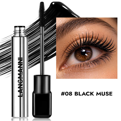 Silk Fiber Matte Blue Mascara Colorful Big Brush Lengthen Eyelashes Waterproof Lasting Fast Dry Greenpink Curling Mascara Makeup