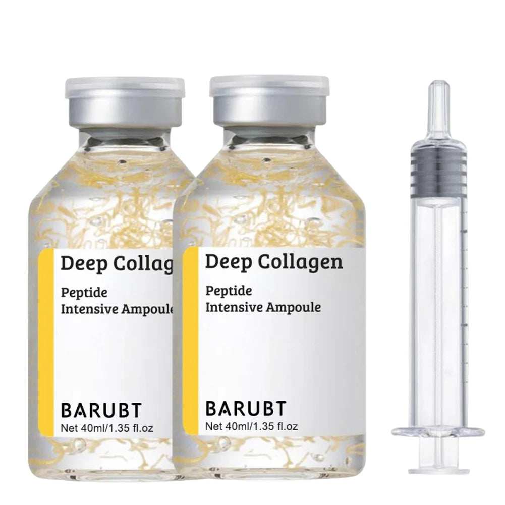 Korean Silk Collagen Essence Serum Deep Peptide Intensive Revitalizing Face Cream Anti-Wrinkle Firming Lifting Skin Care 40Ml