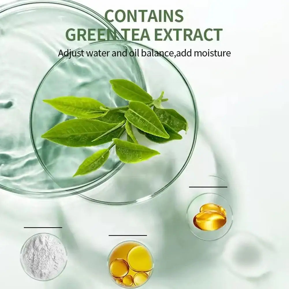 1/3PCS Green Tea Clay Stick for Face, Green Mask Stick Smear Acne Shrink Blackhead Green Tea Extract Facial Mask Pore Cleansing
