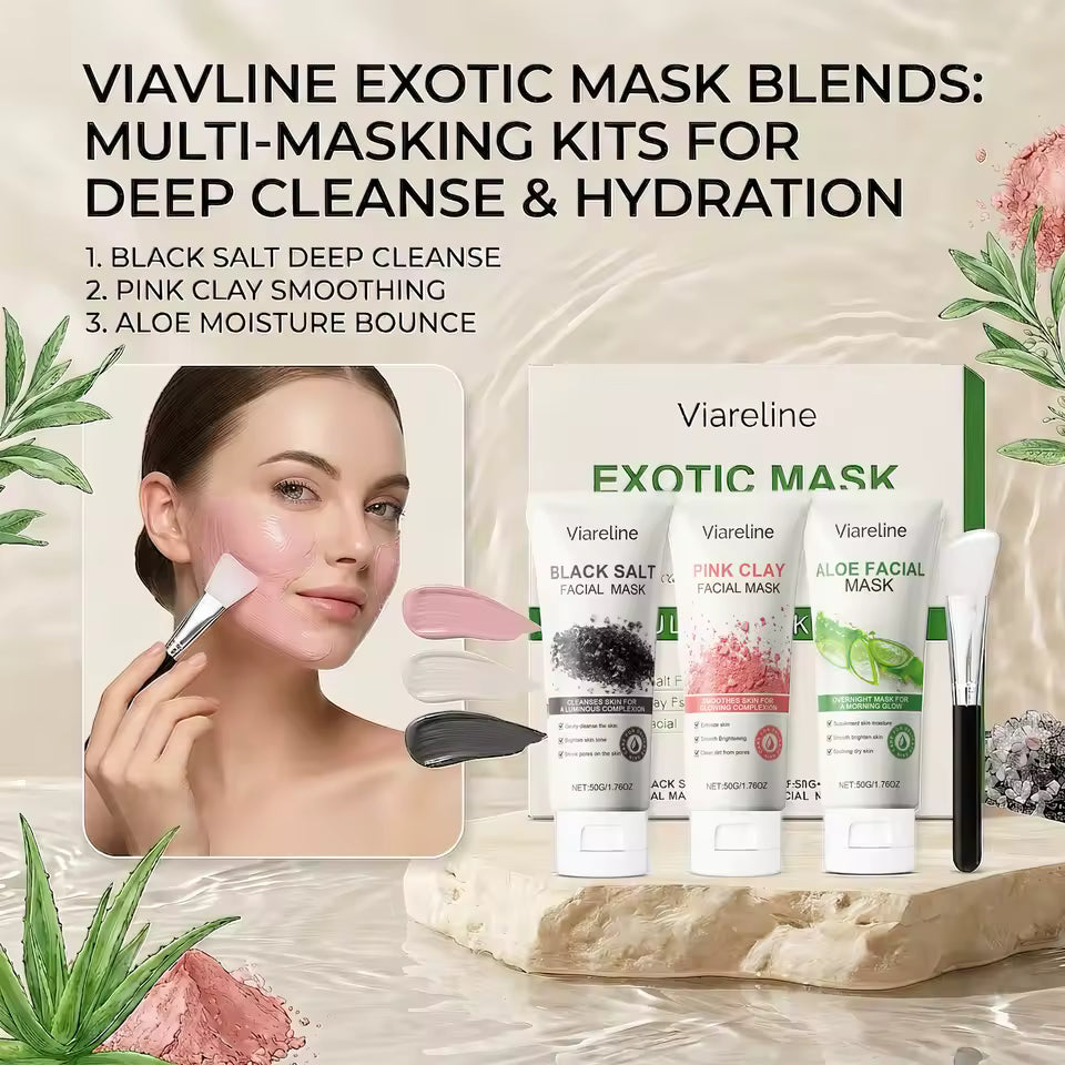 Viareline 3-Piece Multi-Masking Facial Set