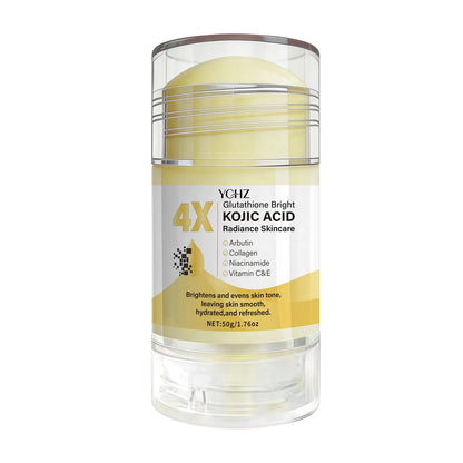 Kojic Acid Cream Stick, Evens Out Skin Tone, Eliminates Dark Spots and Dullness - Non-Greasy, Suitable for Both Men and Women - Whitening and Moisturizing Cream, for Day and Night Use - 50G