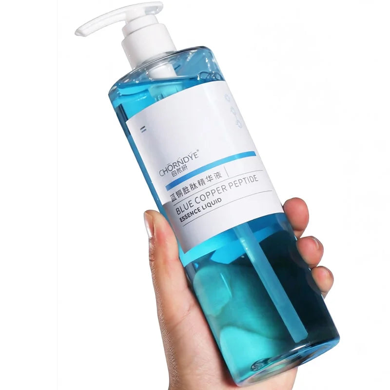 500Ml Copper Peptide Serum Tightening, Repairing Antioxidant Boosting Skin Barrier Deep Hydration Hyaluronic Acid Face Serum