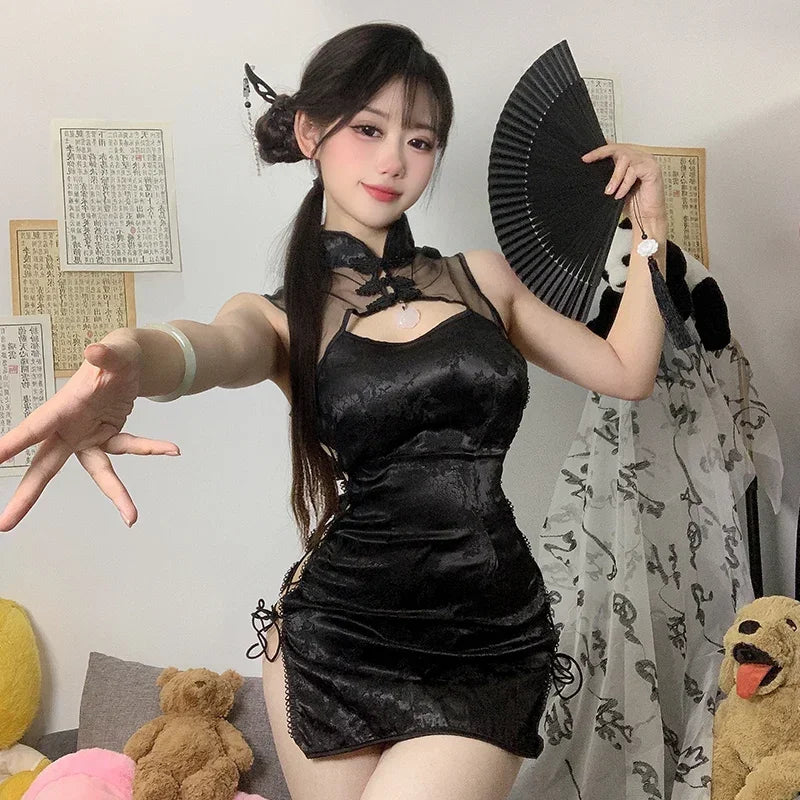 Cheongsam Dress Female Sexy Underwear Cheongsam Uniform Anime Nightclub