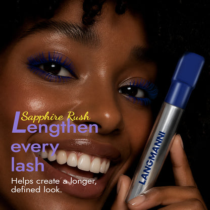 Silk Fiber Matte Blue Mascara Colorful Big Brush Lengthen Eyelashes Waterproof Lasting Fast Dry Greenpink Curling Mascara Makeup