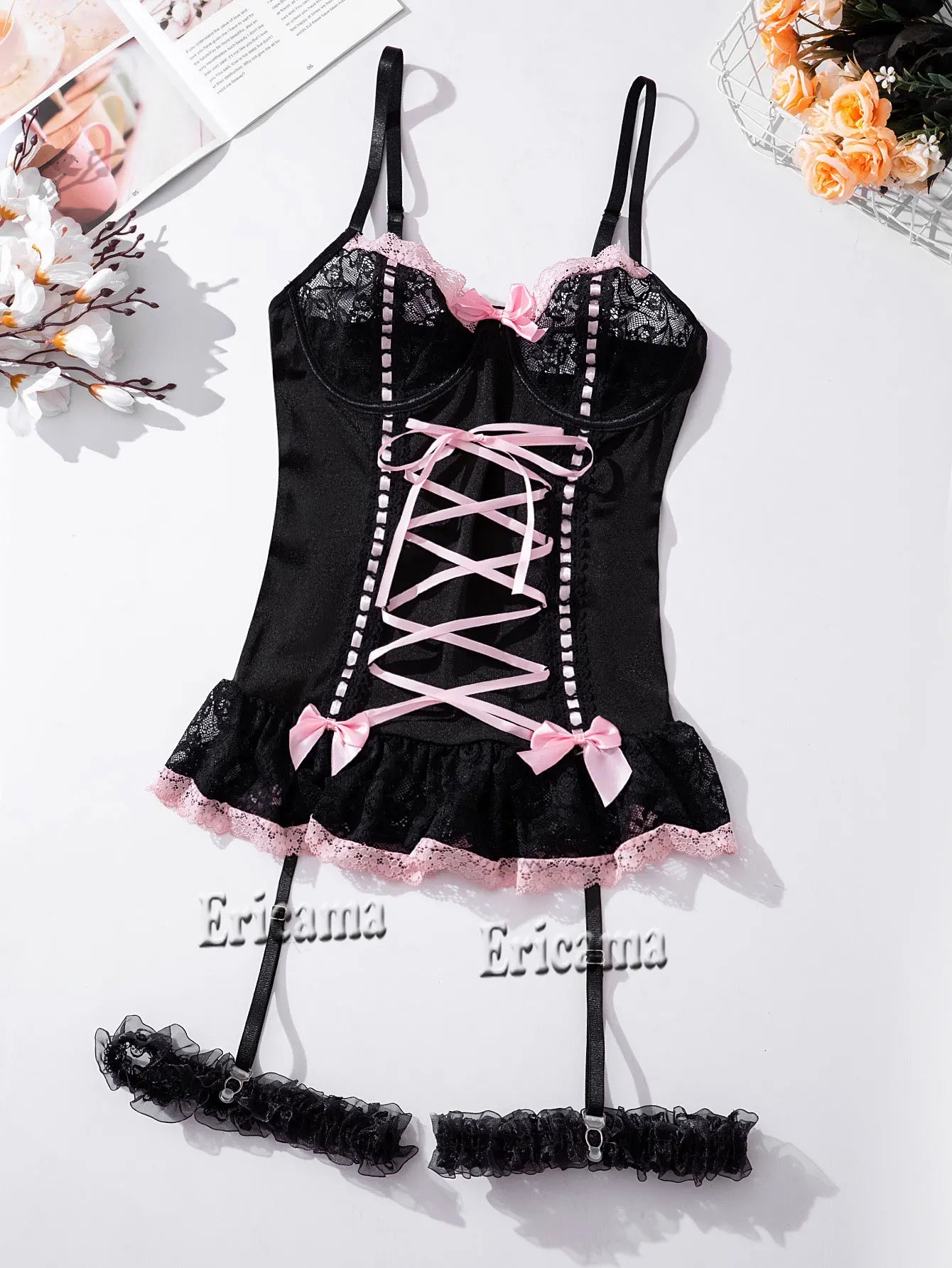 Erotic Sexy Lace Bras Sets Babydoll Underwear Transparent Bra Exotic Sets Sexy Woman Porn Sensual Costumes Luxury Lingerie Set