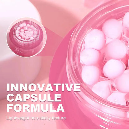 Korean PDRN Pink Collagen Capsule Cream with Niacinamide Cream for Uneven Skin Tone Lightweight Face Moisturizer Non Greasy Care