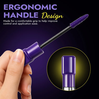 Silk Fiber Matte Blue Mascara Colorful Big Brush Lengthen Eyelashes Waterproof Lasting Fast Dry Greenpink Curling Mascara Makeup