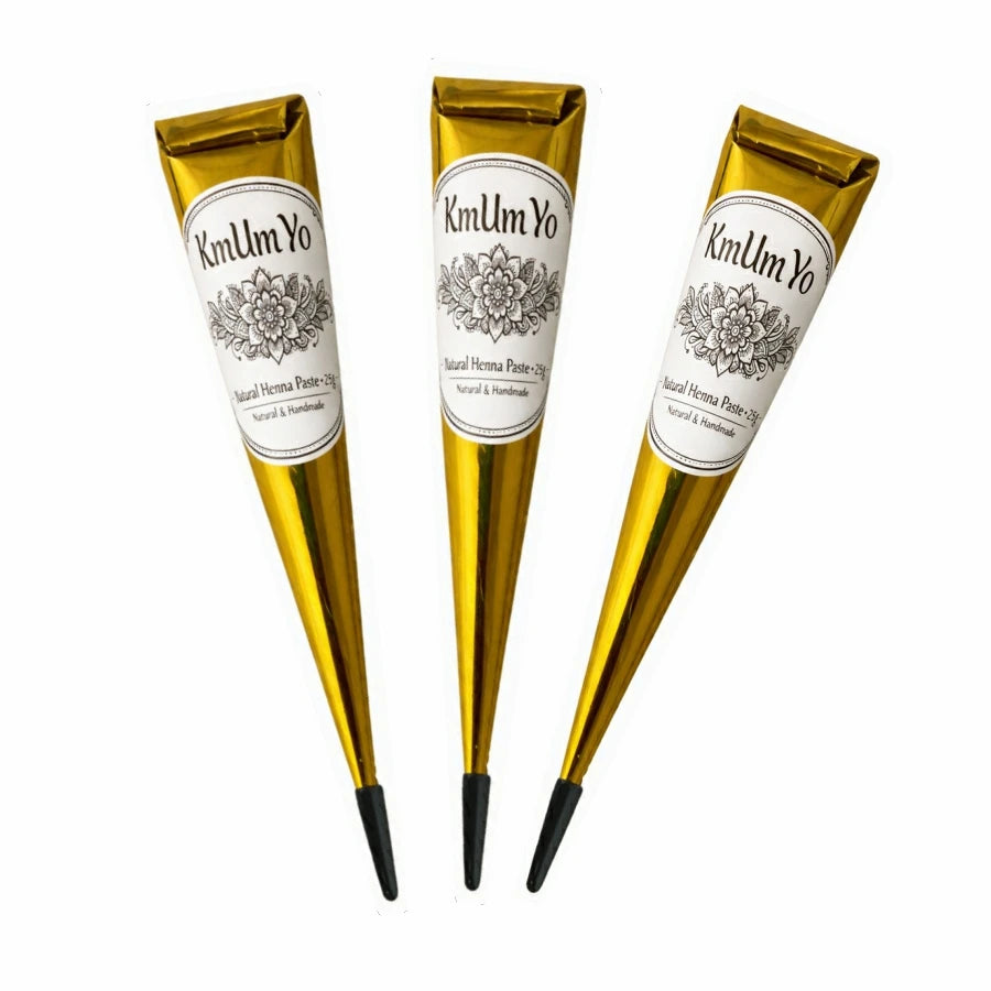 1/3Pcs Henna, Brown, Black, Red, Henna, Temporary Henna ,Semi-Permanent Henna Henna Art