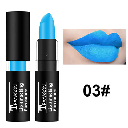 Matte Lipsticks 12 Colors Waterproof Long Lasting Lip Stain Non-Stick Cup Sexy Red Black Lipstick Pigment Lip Cosmetics
